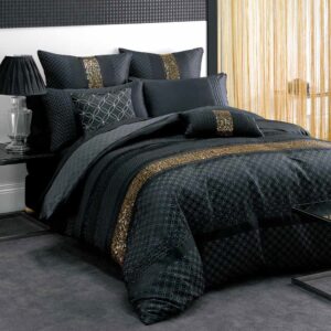 Black gold bedding sets comforter sets