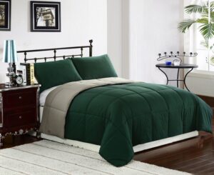Hunter green bedding